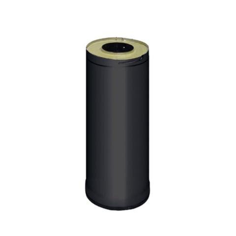 Harvia WHP500M Sauna Wood Stove Chimney Extension, 500mm, Black Steel