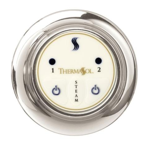 ThermaSol EST Steam Shower Control, Easy Start Series, Contemporary Flushmount